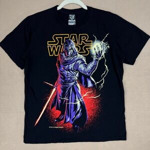 New Type System Star Wars Kylo Ren Graphic Tee Black Mens Medium Short Sleeve